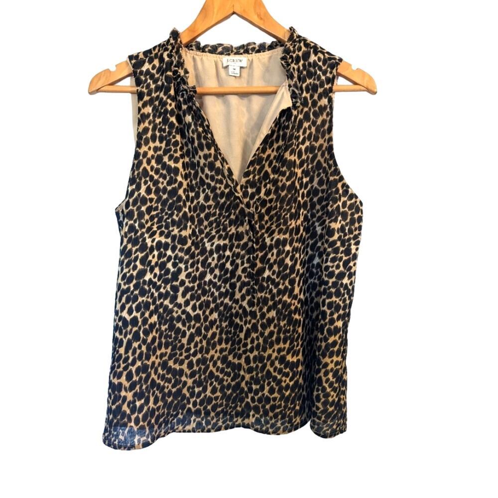 JCrew Animal Print Top